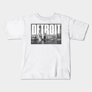 Detroit Cityscape Kids T-Shirt